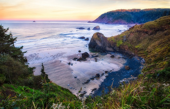 The Oregon coast