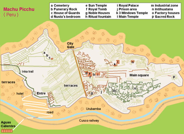 Machu Pichu Map
