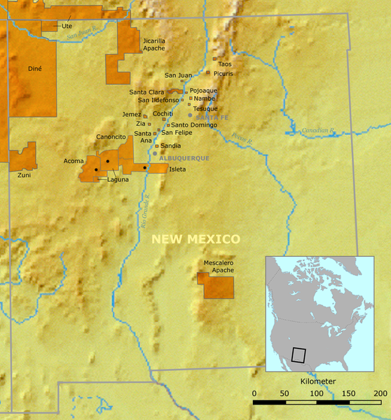 NM Pueblo Map