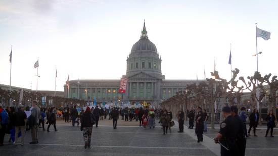 Native Nations march in San Francisco, California., March 10, 2017