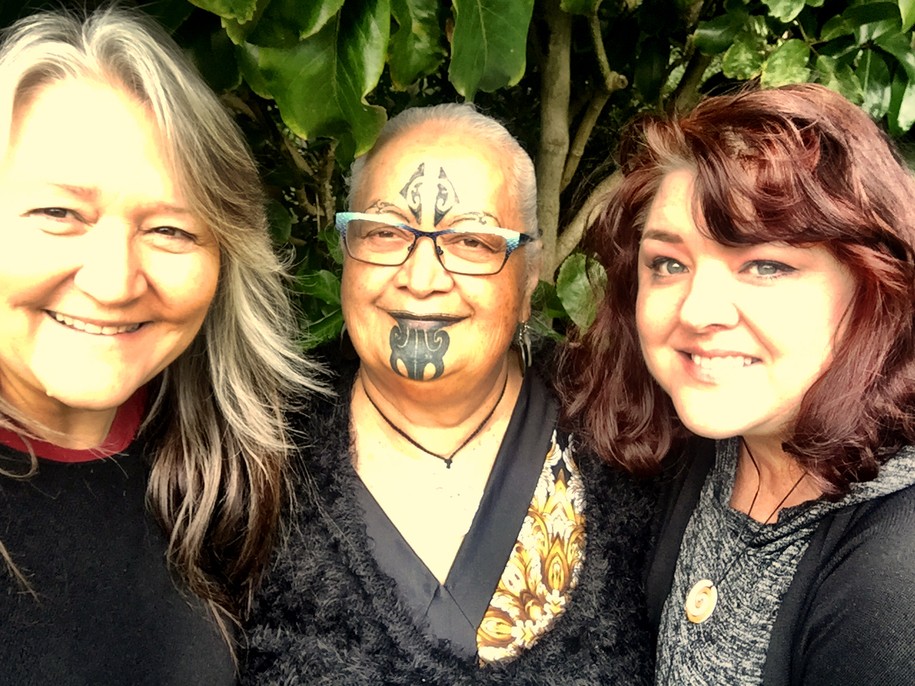 L-R: Pennie Opal Plant, Hine Kohu Morgan and Shannon Biggs of Movement Rights