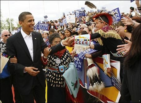 Obama adopted into the Crow Nation