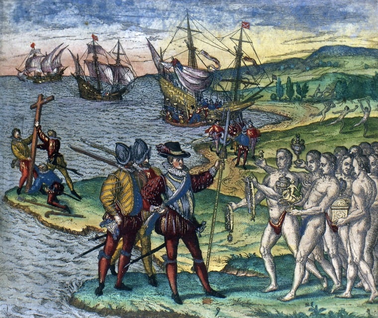 Columbus and the Taíno