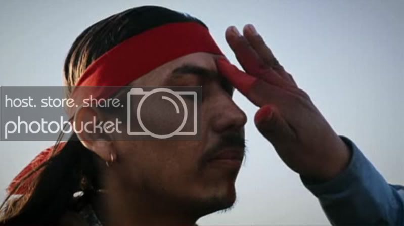 Carter Camp marked as a warrior