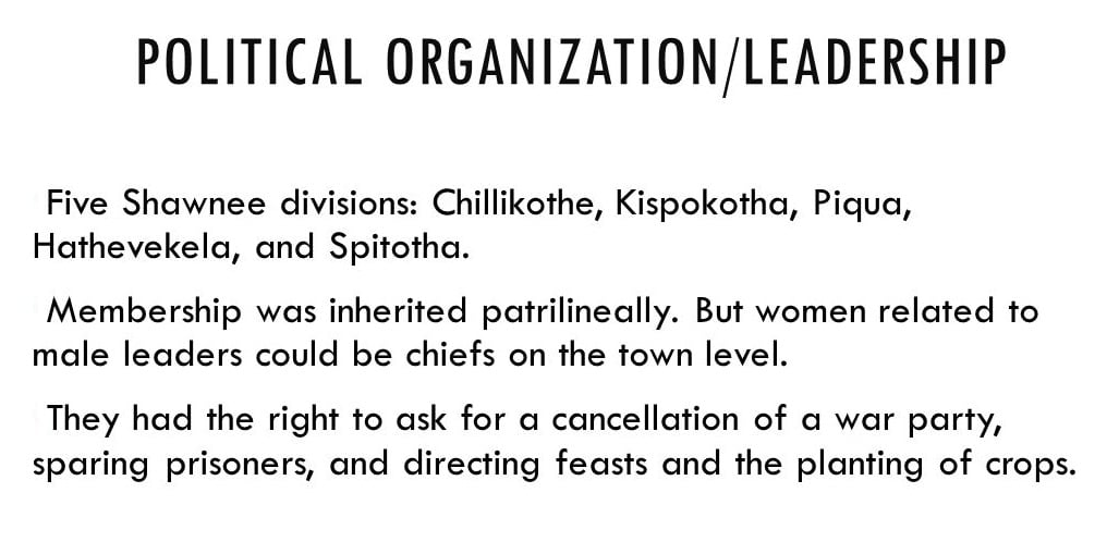 Shawnee Political Organization