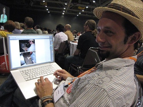 Jeff Leiber sees my posted photos of him