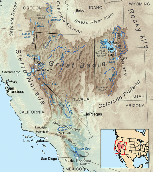 Great Basin Map
