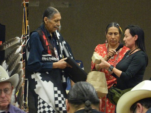 Me presenting gifts to Carter Camp