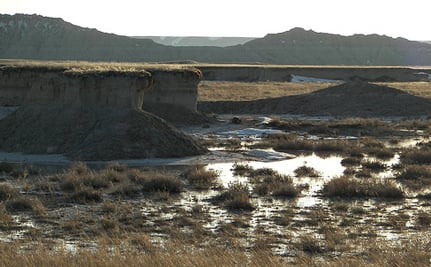 A photo of the Badlands