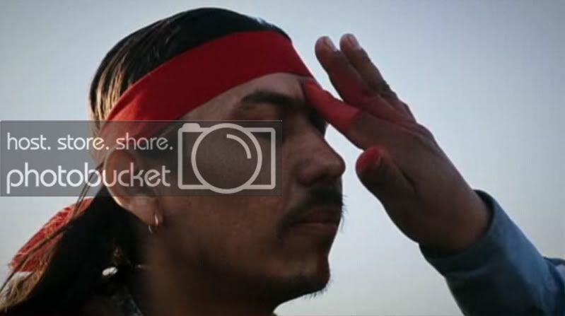 Carter Camp marked as a warrior