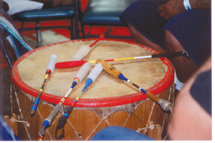Photo of Lakota drum by Ardis McCrae/Native Sun News