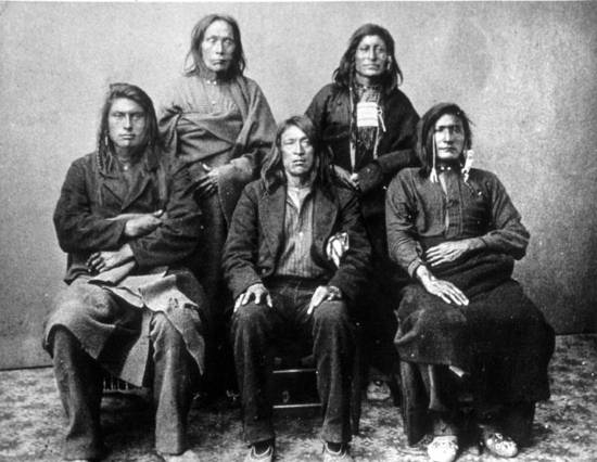 Nez Perce photographed after their capture in 1877