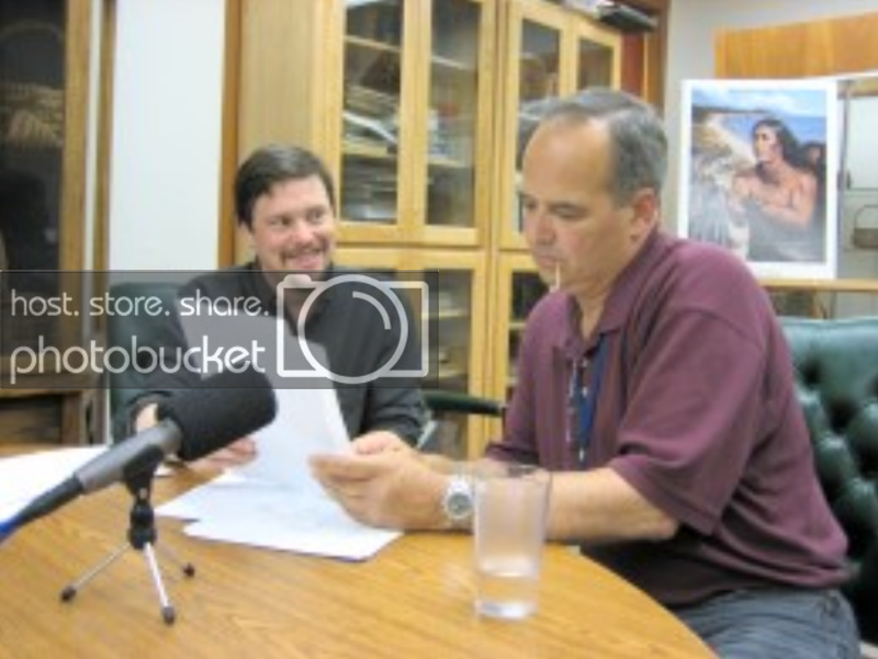 Bud Lane, Dr. Greg Anderson with Bud Lane, last speaker of Siletz Dee-Ni