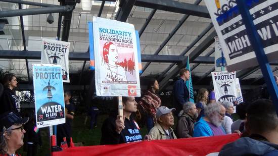 Native Nations march in San Francisco, California., March 10, 2017