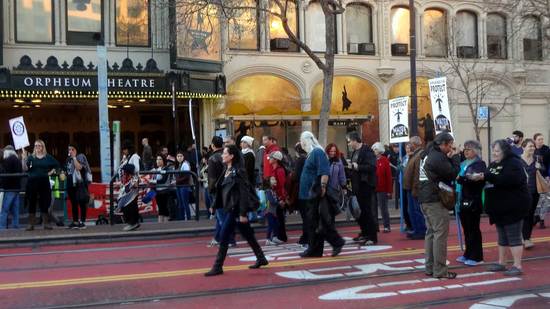 Native Nations march in San Francisco, California., March 10, 2017