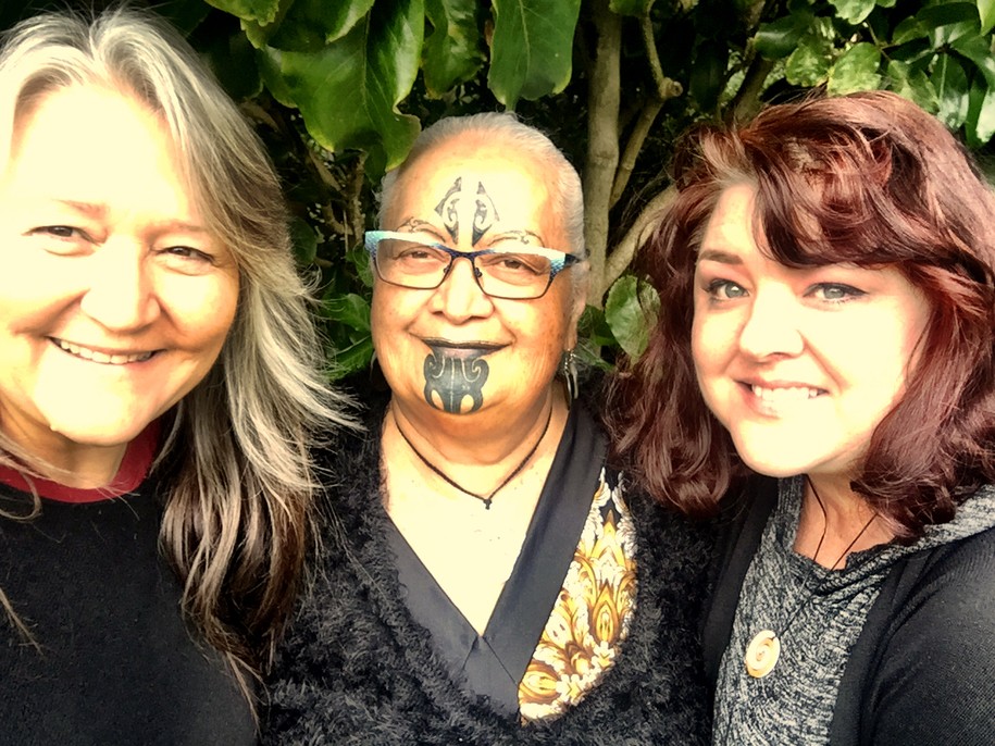 L-R: Pennie Opal Plant, Hine Kohu Morgan and Shannon Biggs of Movement Rights