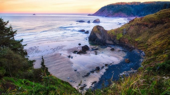 The Oregon coast